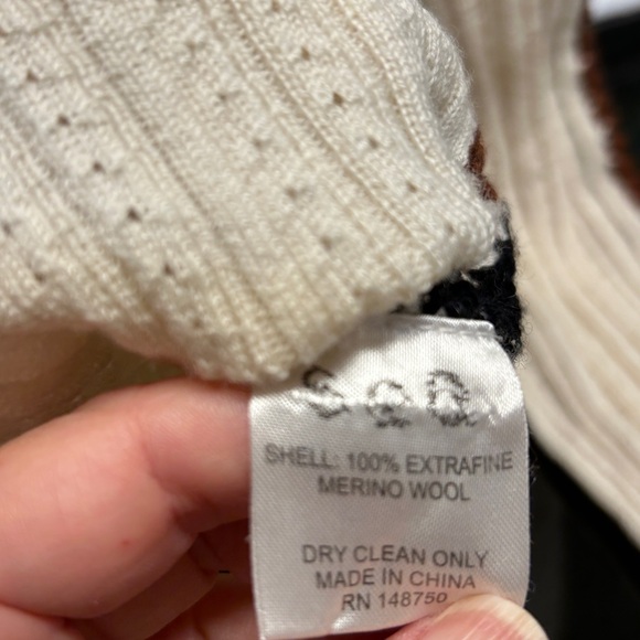 Sea New York Cream and Brown Knit Cardigan - Picture 9 of 9